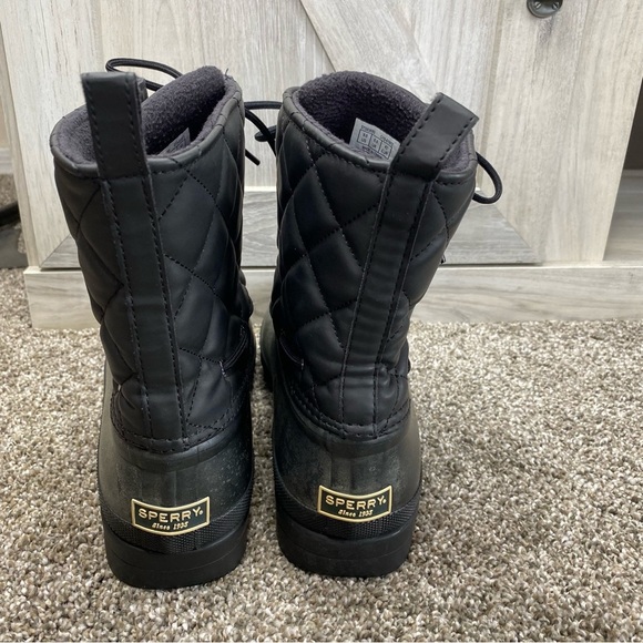 Sperry Top Sider Gosling Quilted Duck Boots Waterproof STS83693 Women's Size 9 - Picture 7 of 11
